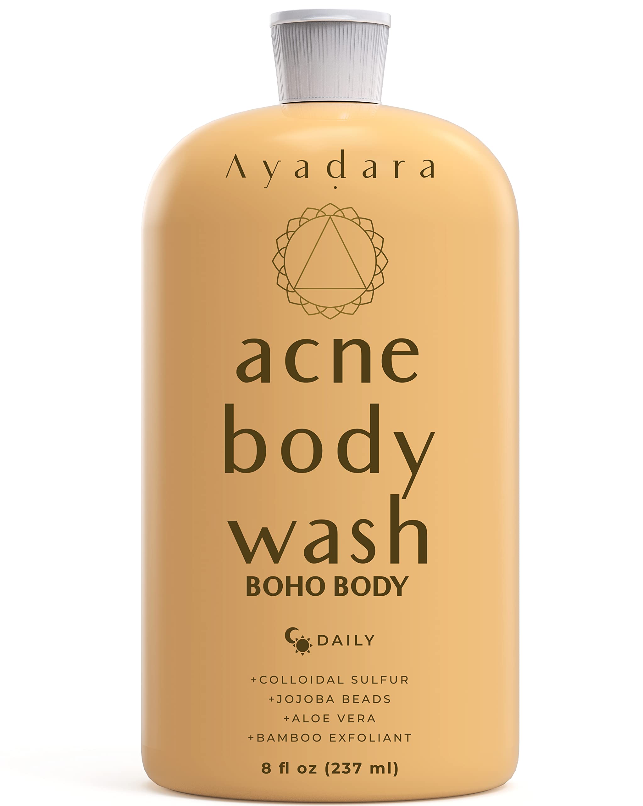acne body wash on skin