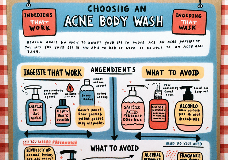 Choosing an Acne Body Wash: Ingredients That Work and What to Avoid