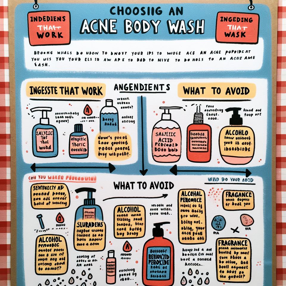 Choosing an Acne Body Wash: Ingredients That Work and What to Avoid