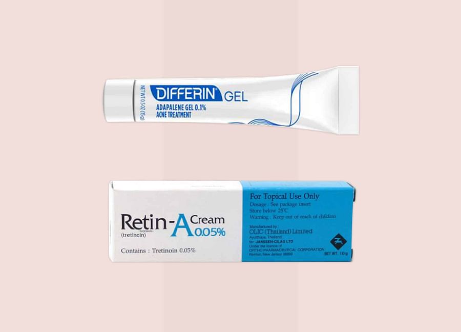Different types of retinoid creams for acne treatment